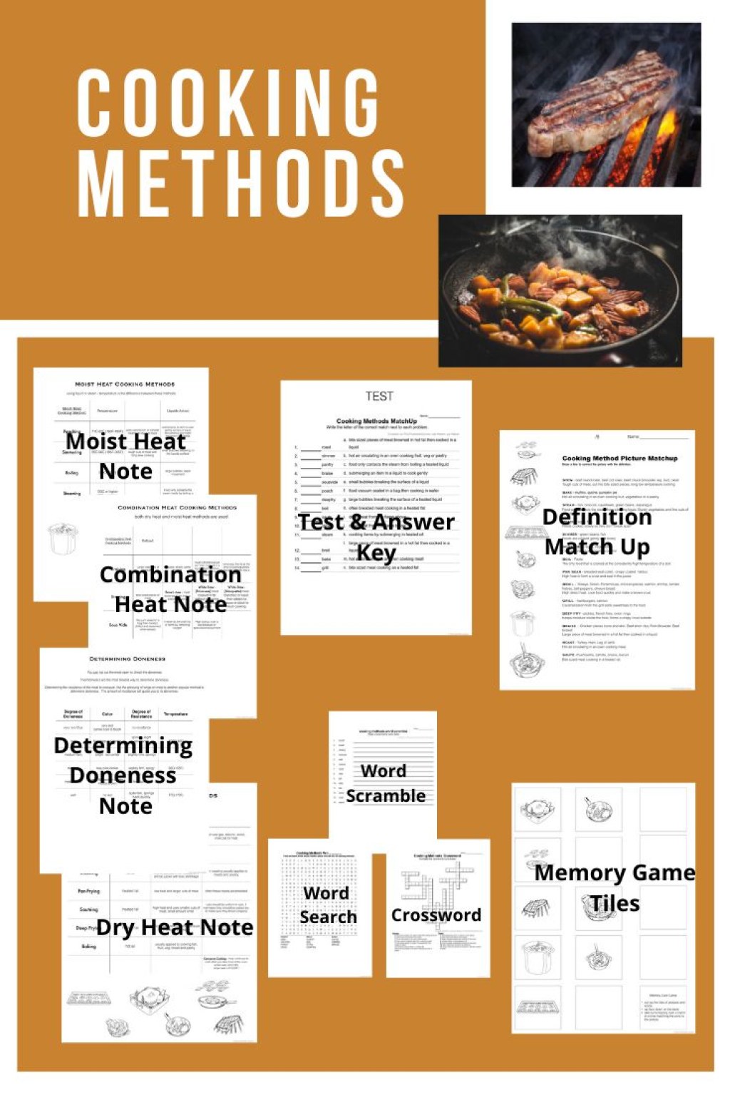 Picture of: Cooking Methods Unit For The Culinary High School And FCS